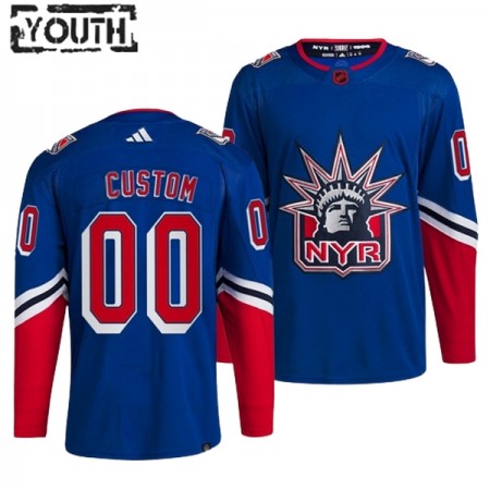 New York Rangers tröja Customized Adidas 2022-23 Blå Reverse Retro 2.0 Authentic - NHL Tröjor Barn